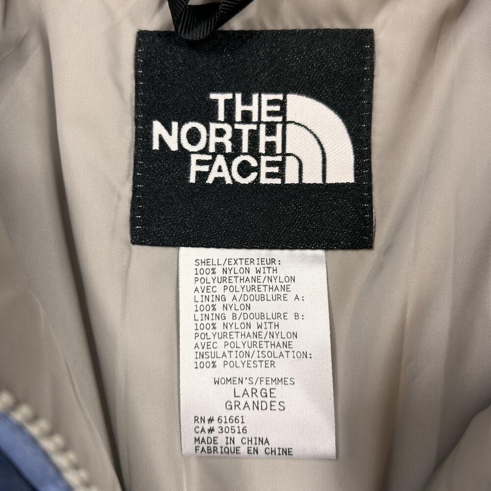 The North Face Jacket Womens Large Blue Insulated Ski Snow‎ Full Zip Pockets - Picture 3 of 13